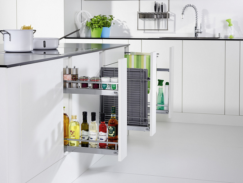 картинка Комплект для противней, Бутылочница №15 150 мм, H 542, Арена КЛАССИК, цвет ХРОМ (0021870005) (стар 2334680005) от магазина Kessebohmer.shop