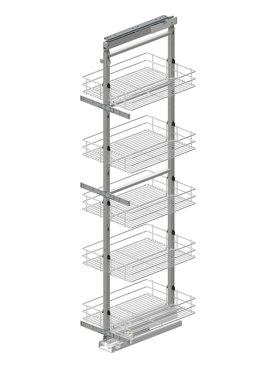 картинка MAXIMA CLASSIC стеллаж Карго миди  300 4 уровня 1200-1400 хром от магазина Kessebohmer.shop