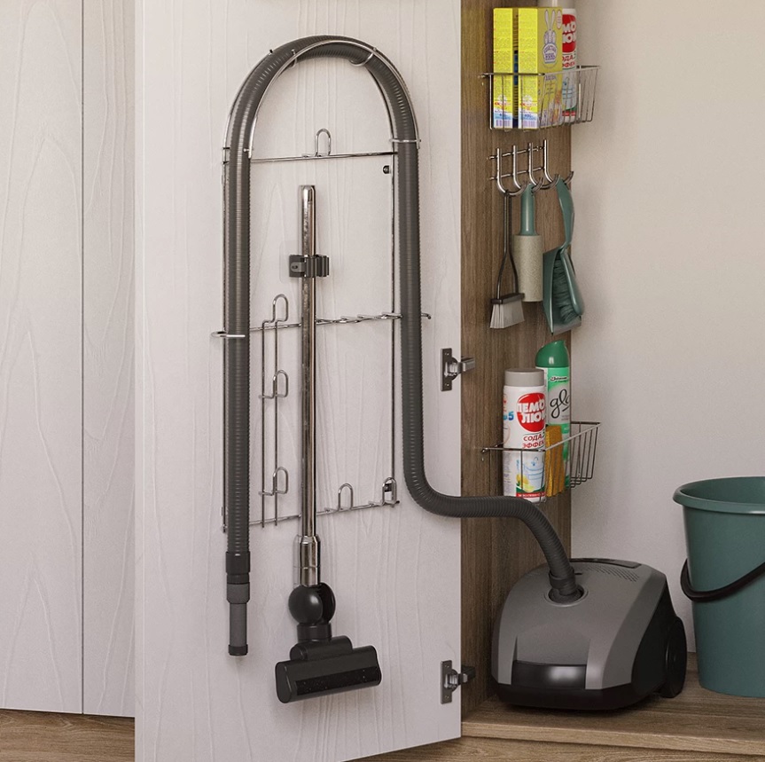 картинка Вешалка для трубы пылесоса большая металл оцинк от магазина Kessebohmer.shop