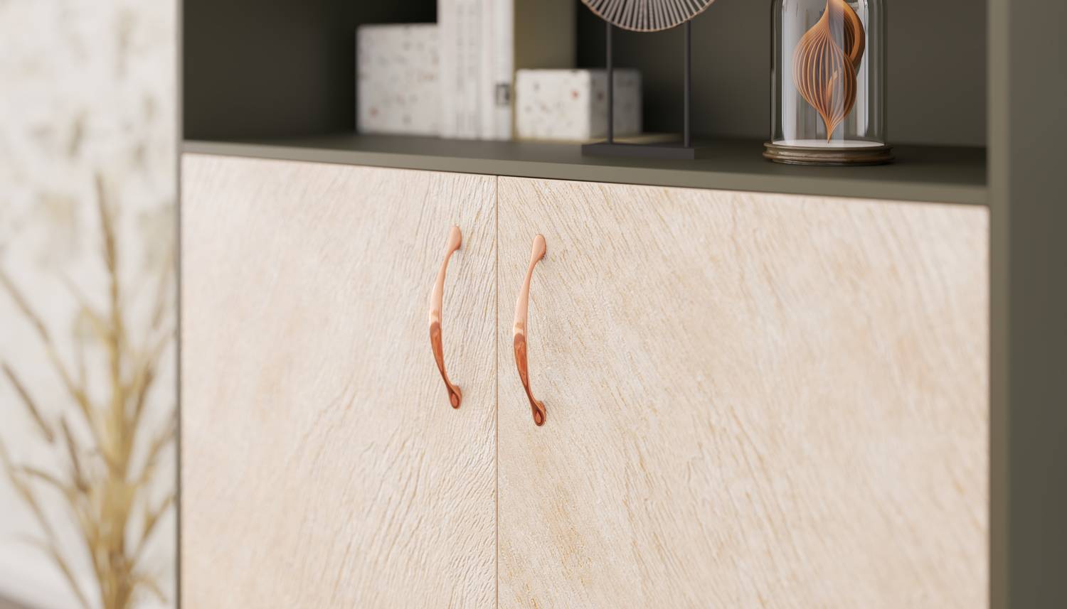 картинка Ручка MAGNA 128 металл цвет латунь от магазина Kessebohmer.shop