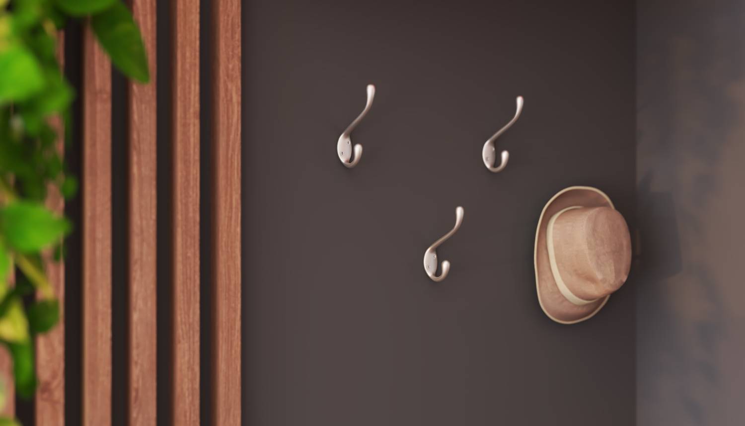 картинка Крючок SORIA L металл белый матовый от магазина Kessebohmer.shop