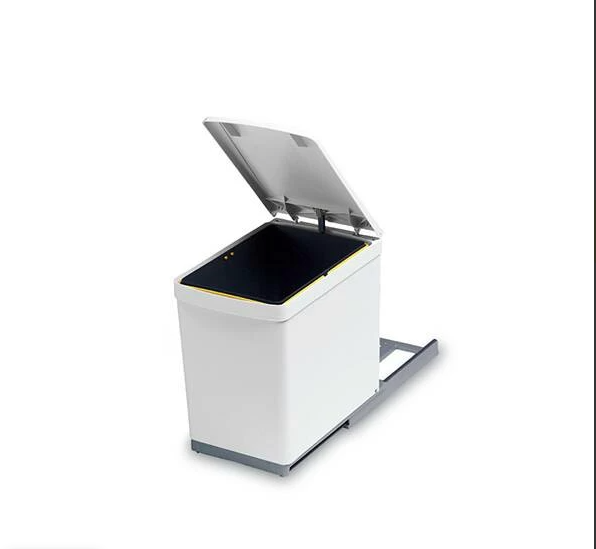картинка Ведро для мусора (16л) выдвижное, пластик белый от магазина Kessebohmer.shop