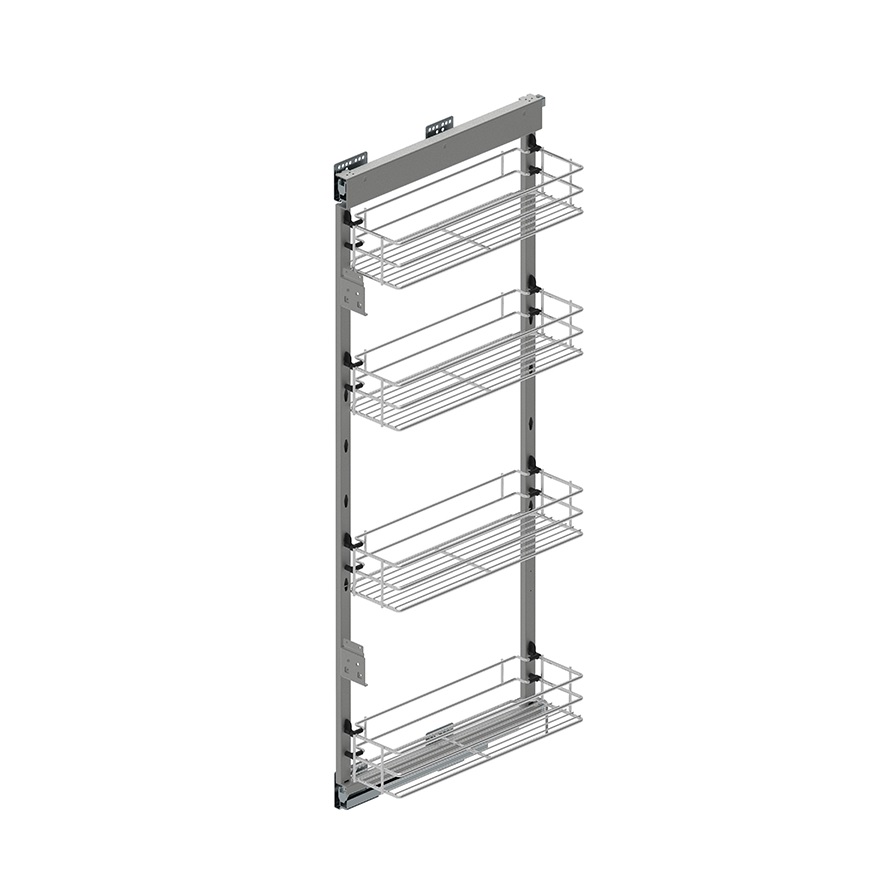 картинка MAXIMA CLASSIC Карго миди боковое левое 200 4 уровня металл хром от магазина Kessebohmer.shop