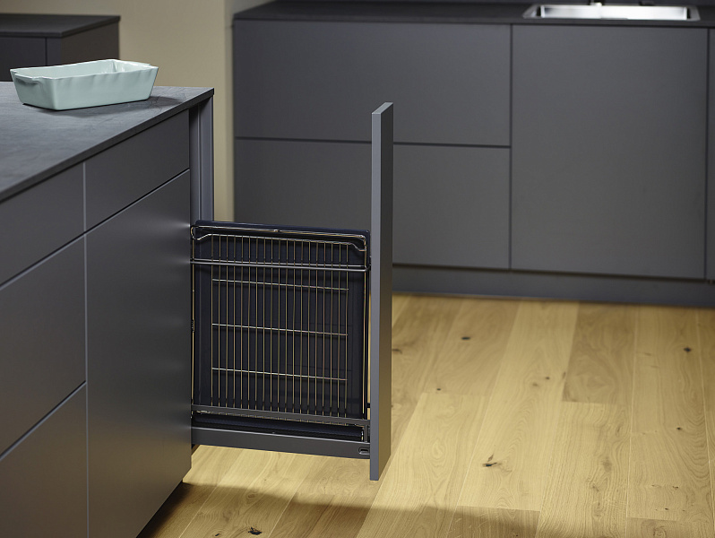 картинка Комплект для противней, Бутылочница №15 150 мм, H 542, Арена СТИЛЬ, цвет АНТРАЦИТ (0021869846) от магазина Kessebohmer.shop