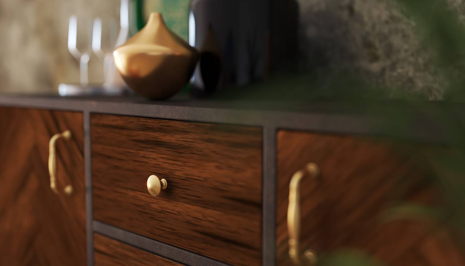 картинка Ручка ARTESI кнопка металл черная от магазина Kessebohmer.shop