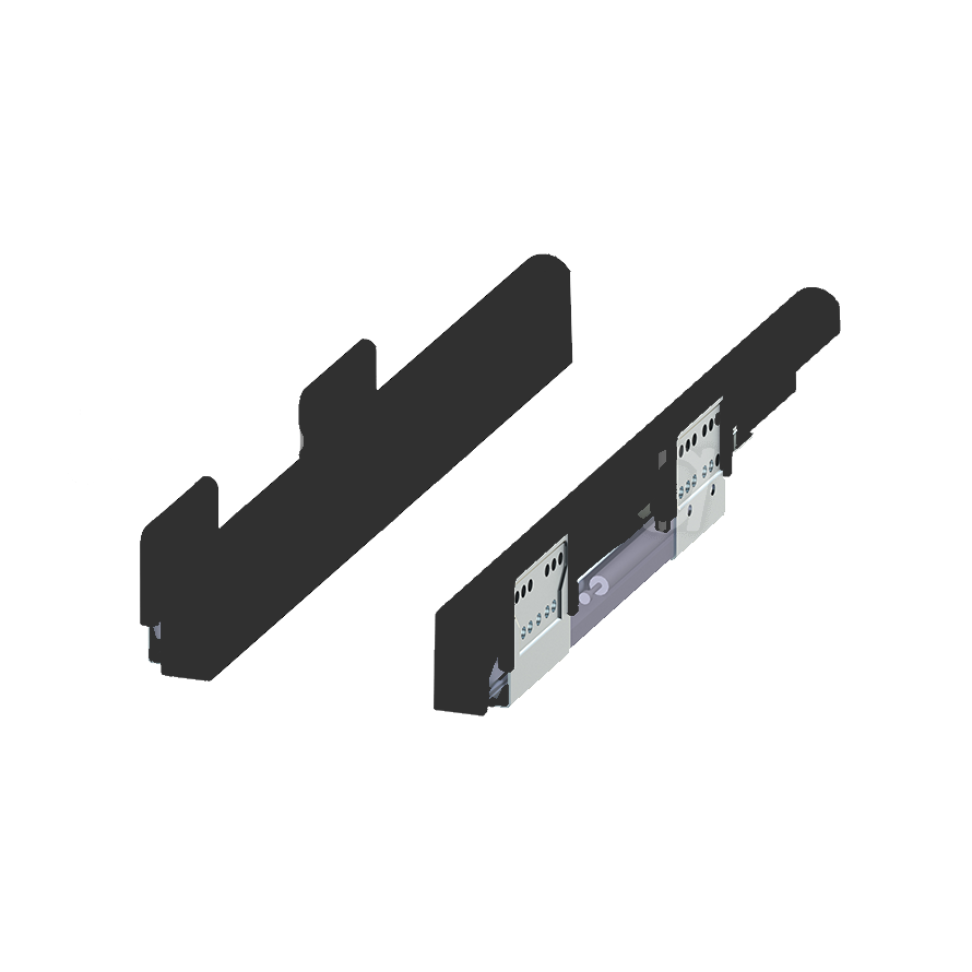 картинка Система направляющих L-480 металл лак черный  от магазина Kessebohmer.shop