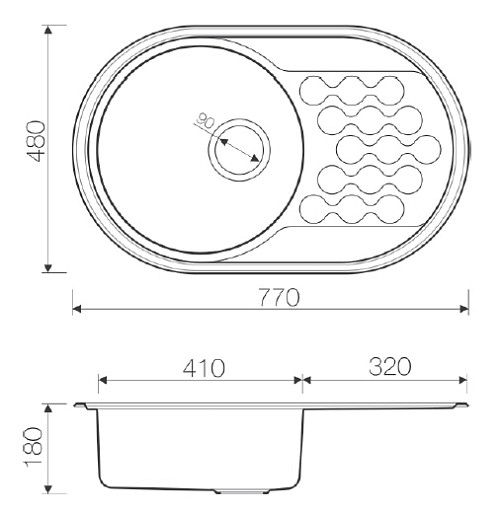 картинка Kasumigaura 77-IN от магазина Kessebohmer.shop