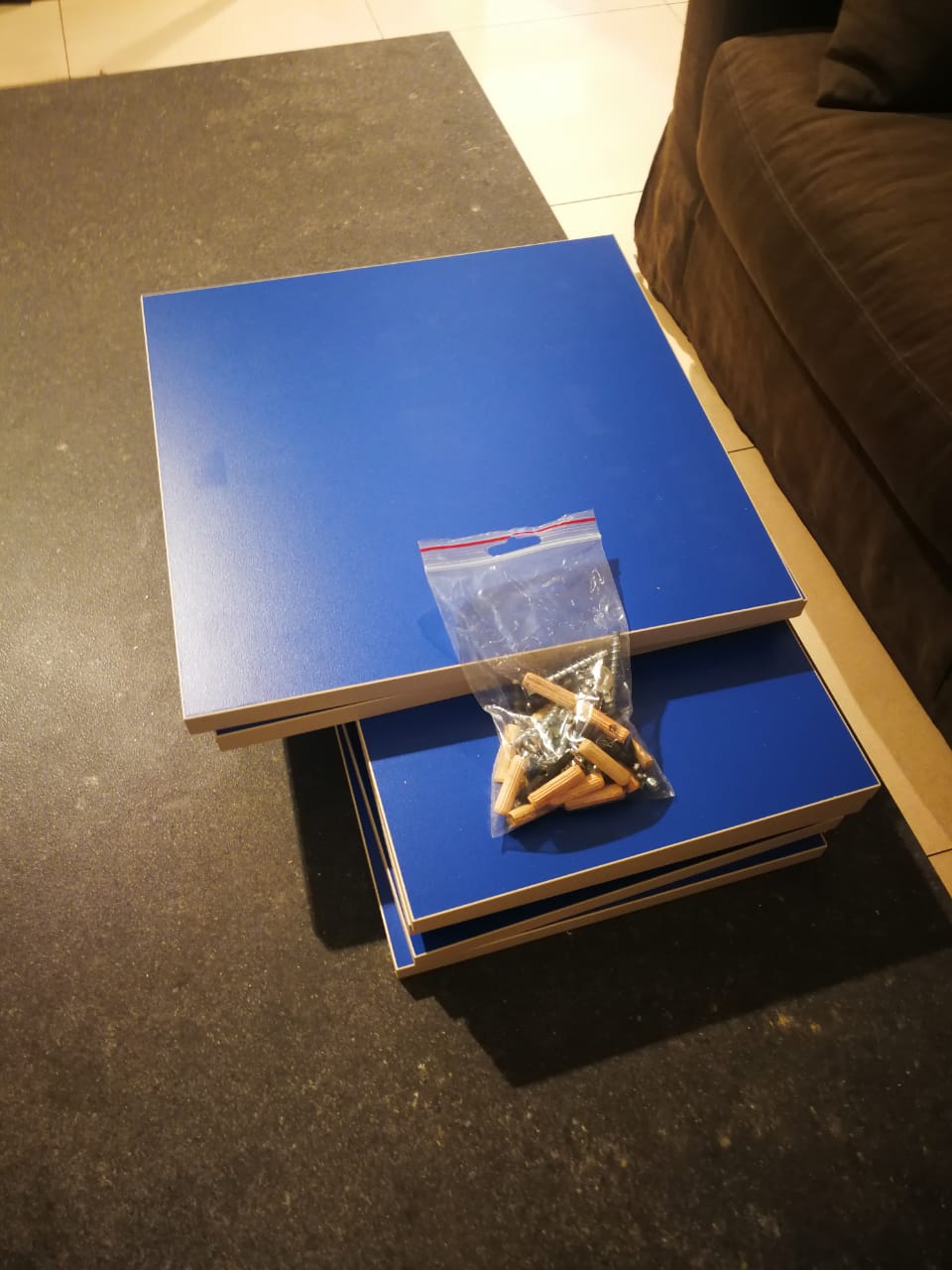 картинка Табуретка универсальная, материал - ЛДСП Egger (Австрия), размер 335х335х445 мм от магазина Kessebohmer.shop