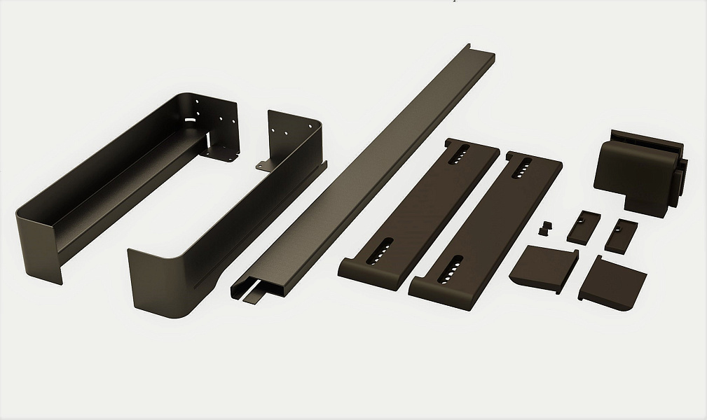 картинка Рама-держатель выдвижная 450 мм, Конеро W 410-470 мм, D 475 мм, со штангой, без вешалок, цвет ШАМПАНЬ (2386869853) от магазина Kessebohmer.shop