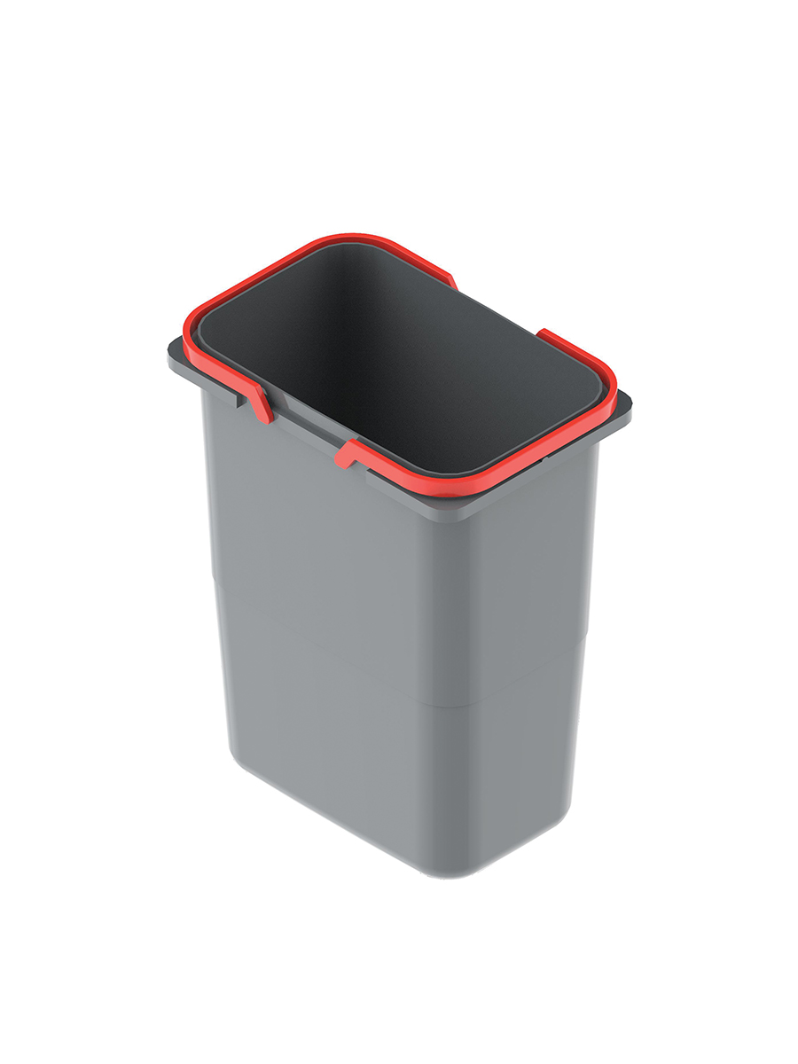 картинка Ведро для мусора 20л пластмасса серая от магазина Kessebohmer.shop
