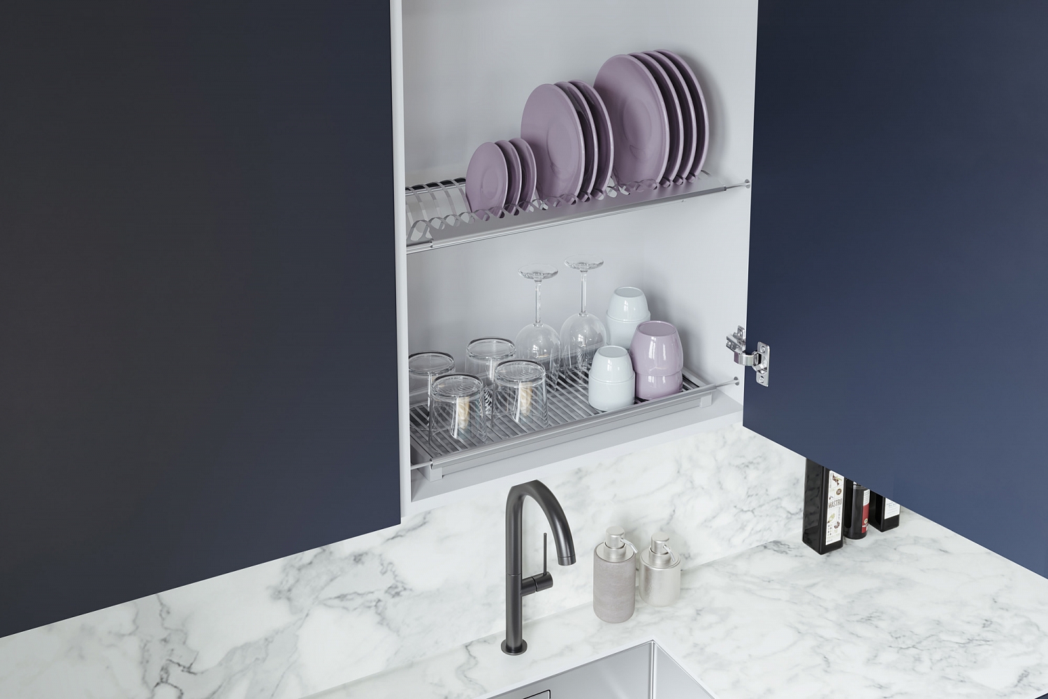 картинка Посудосушитель одноуровневый 450 металл хром от магазина Kessebohmer.shop