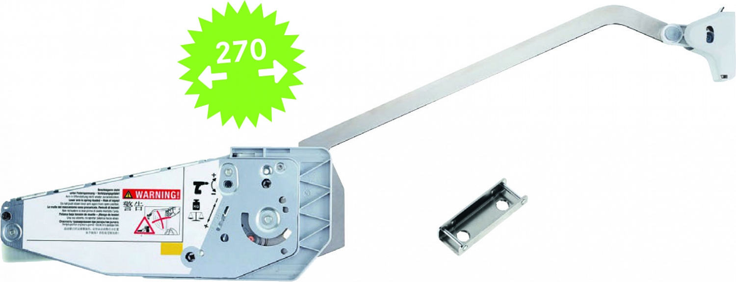 картинка Подъемник E4fs левый и правый, ФриФолд Шорт, H 580-650, 2 шт + 2 крепления к  фасаду, без декоративных крышек, без межфасадных петель (2720110006) от магазина Kessebohmer.shop