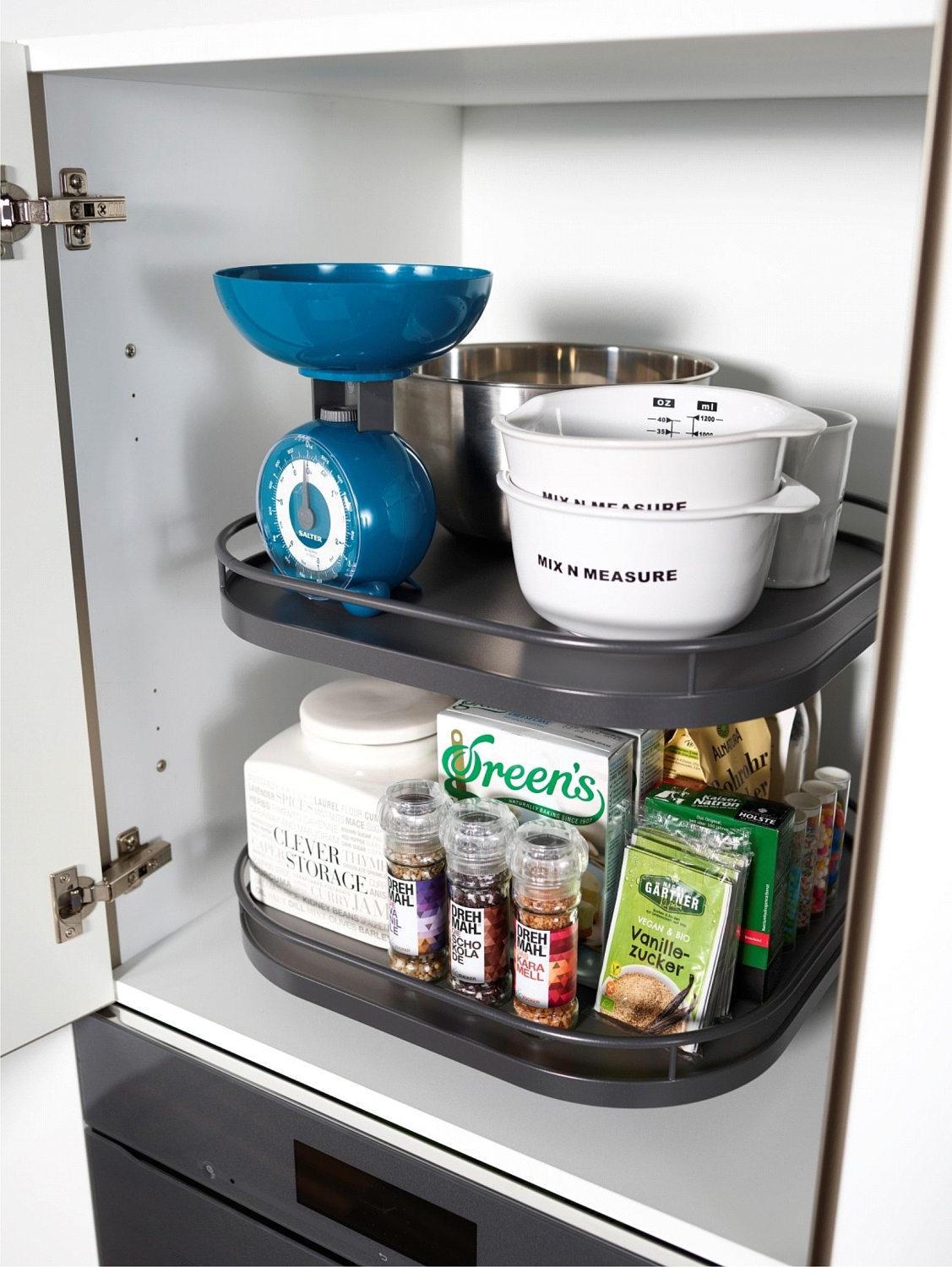 картинка Комплект 2 полки, ТорнМоушн 600 мм, Арена СТИЛЬ, цвет АНТРАЦИТ, цвет дна Антрацит, антислип (2352539846) от магазина Kessebohmer.shop