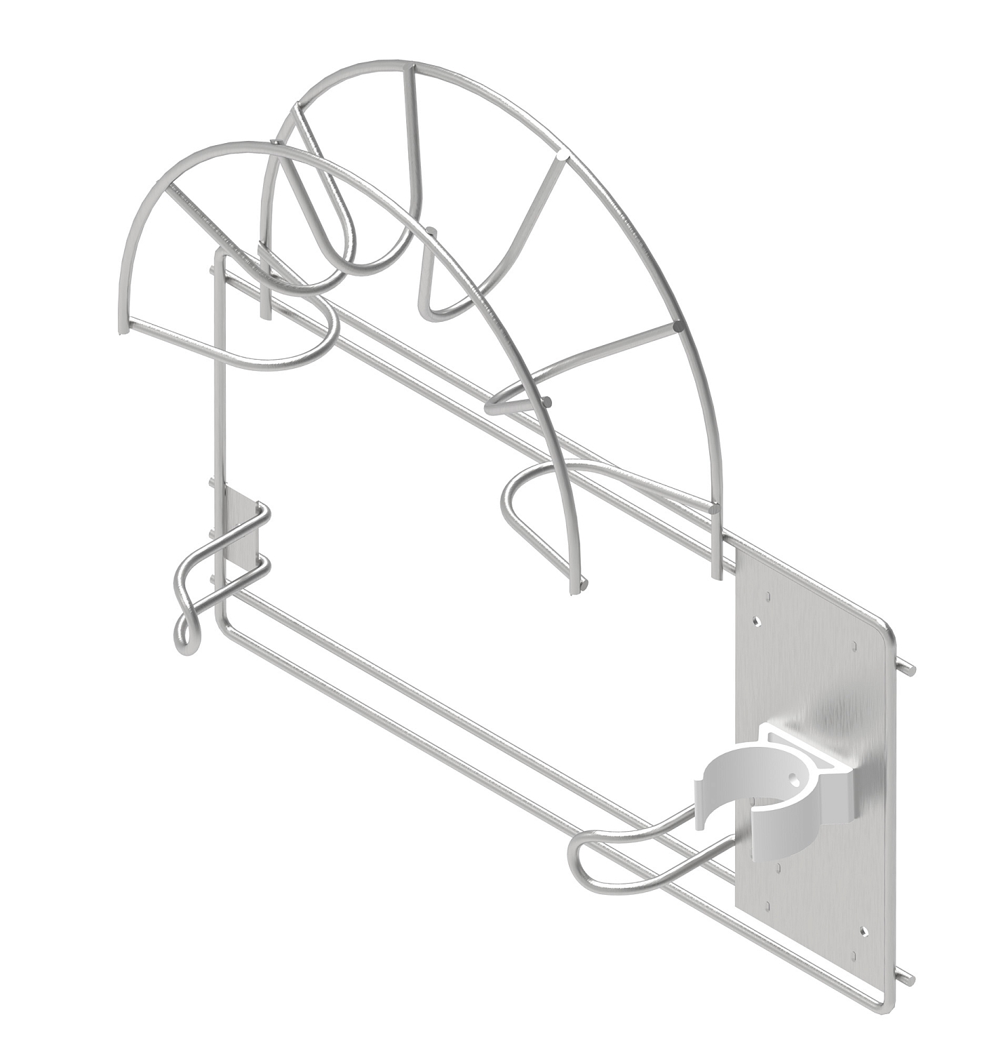 картинка Вешалка для трубы пылесоса малая металл оцинк от магазина Kessebohmer.shop