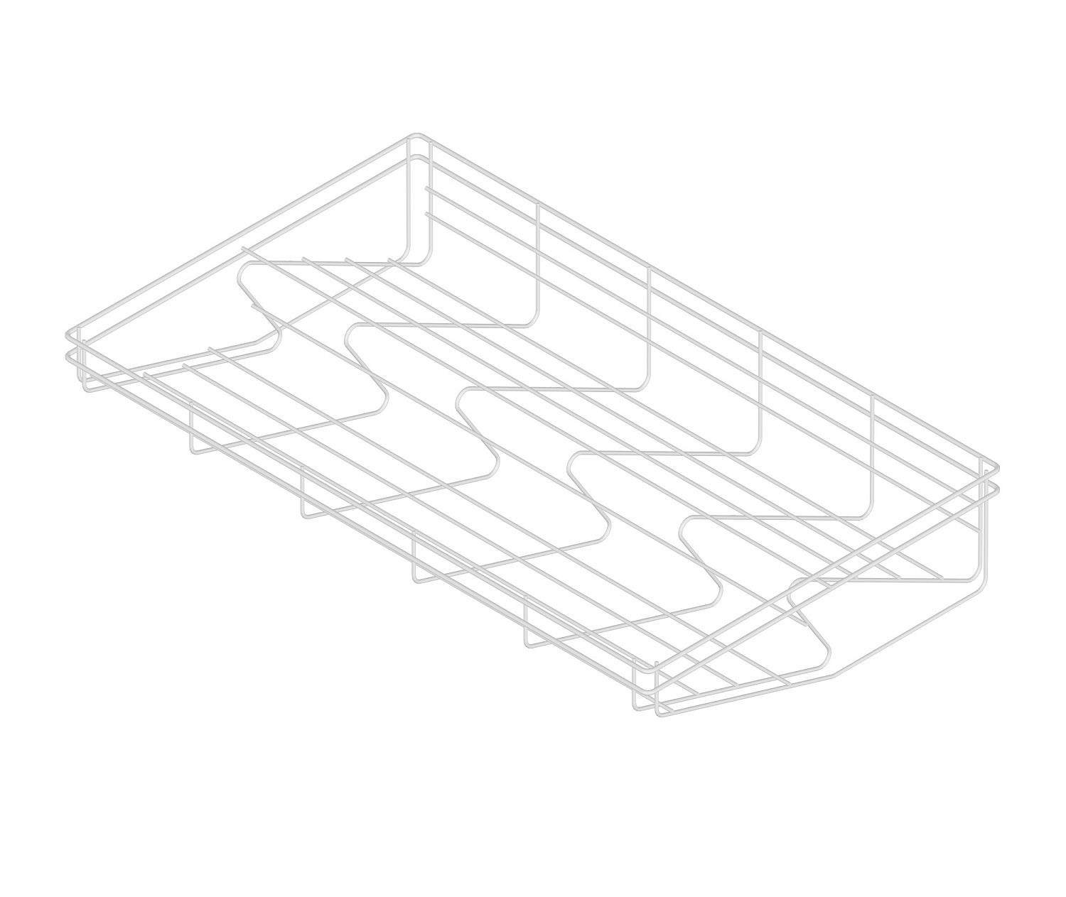 картинка Корзина для обуви 900 L-480 металл лак черный от магазина Kessebohmer.shop