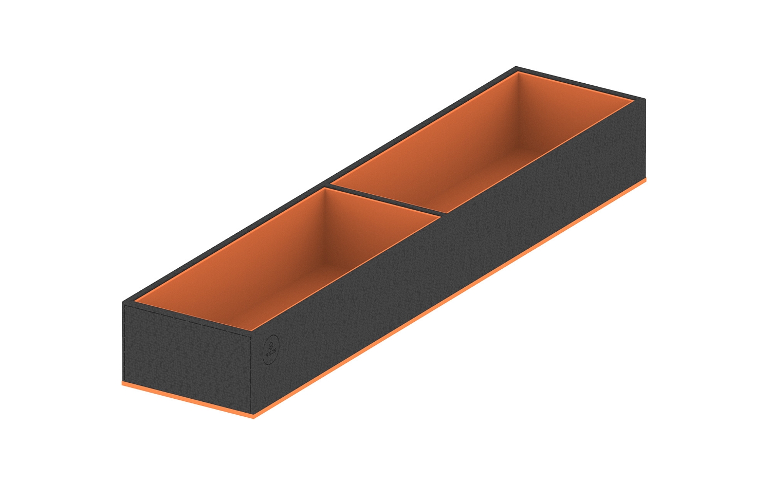 картинка Вклад С 100 малый для аксессуаров белый/черный от магазина Kessebohmer.shop