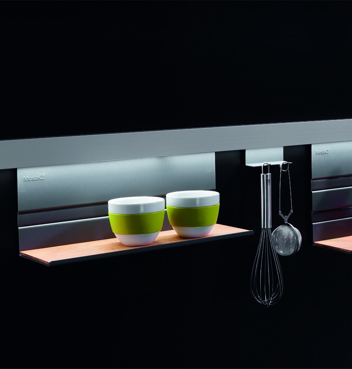 картинка Полка h.140, ЛинероМозаик, 350x110x140 мм, 1 шт, цвет АНТРАЦИТ (0089129844) от магазина Kessebohmer.shop